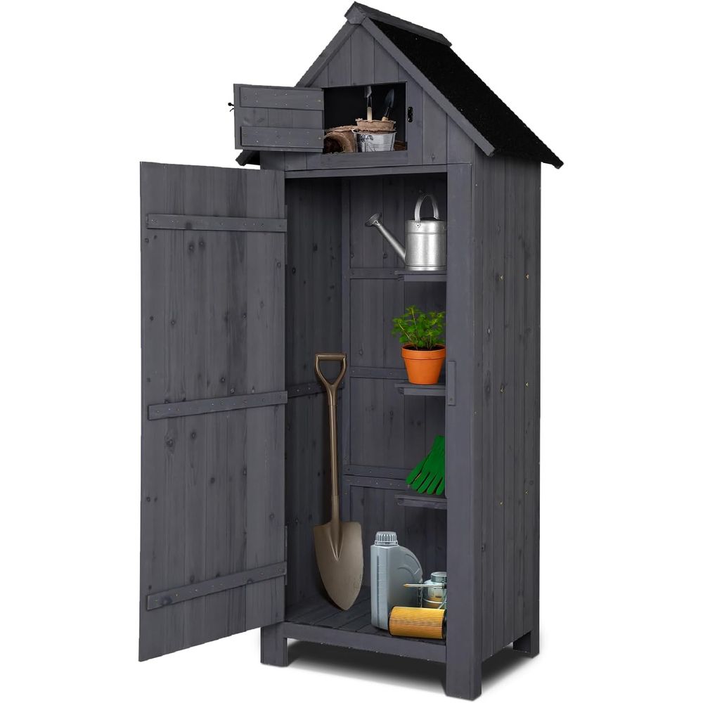 Drewniany schowek ogrodowy na  – Gardening Tools Wooden recenzja i cena