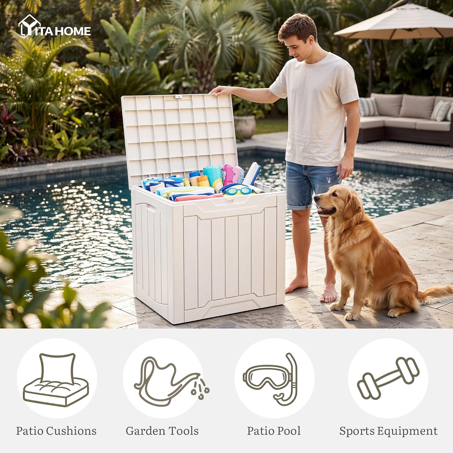 Zestaw 2 skrzyni na zewnątrz o – Gardening Tools Set recenzja i cena