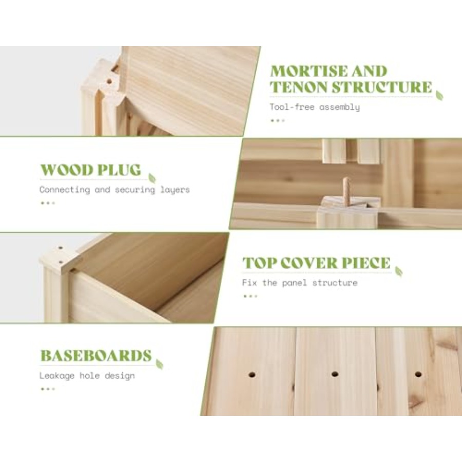 Podwyższona grządka ogrodowa 3 – Gardening Tools Wooden recenzja i cena